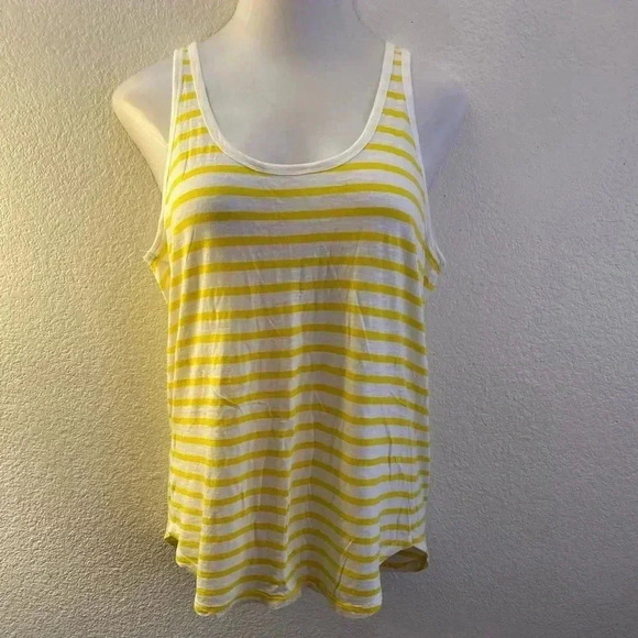 💥Michael Kors Yellow Lightweight Tank Top L - Picture 2 of 7